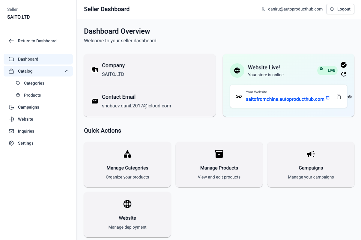 Seller Dashboard